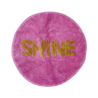 Round Floor Mat in Dusty Pink with the word SHINE By Rice DK